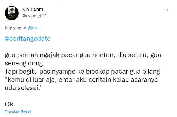 Cuitan kocak cerita nge-date © 2022 berbagai sumber