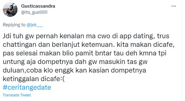 Cuitan kocak cerita nge-date © 2022 berbagai sumber