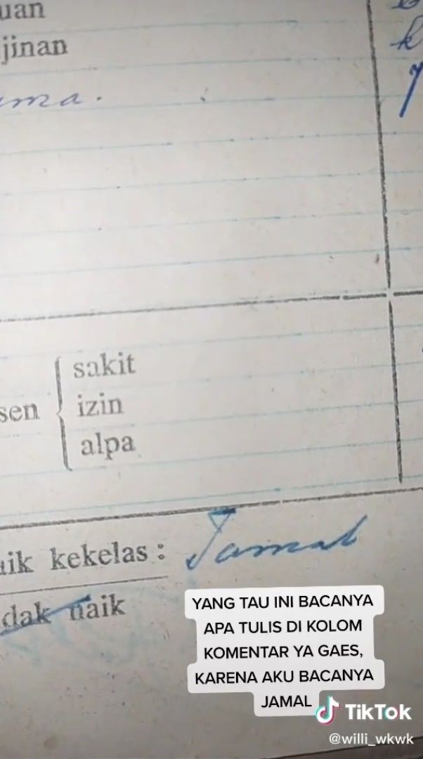 catatan wali kelas di rapor bikin bingung © berbagai sumber