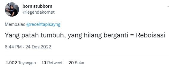 cuitan singkat judul lagu © Twitter