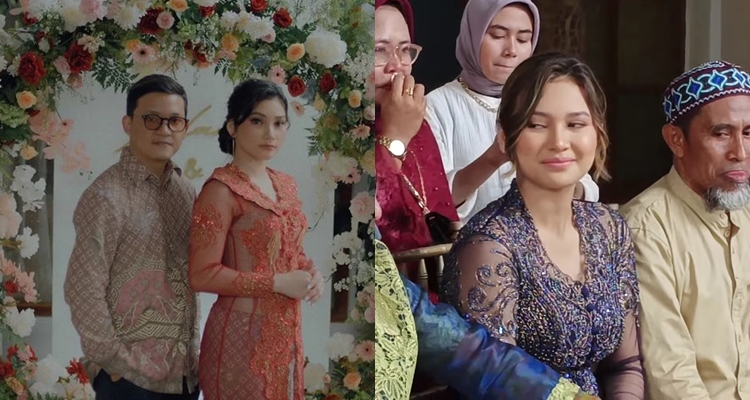 beda gaya Indah Permatasari dan adik di lamaran © berbagai sumber