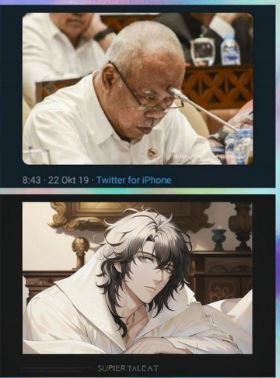 Editan kocak pakai filter anime Berbagai sumber