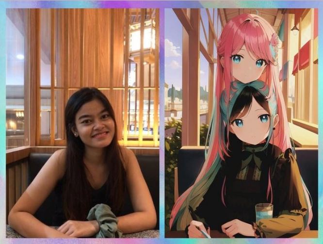 Editan kocak pakai filter anime Berbagai sumber