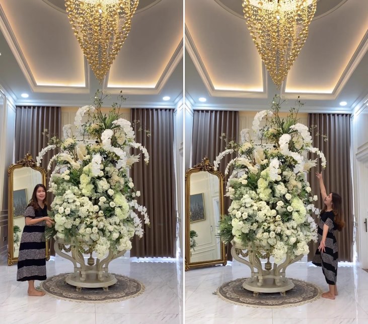 Wanita pamer beli bunga Rp 100 juta untuk dekor rumah, 11 potret hasilnya jadi perdebatan netizen
