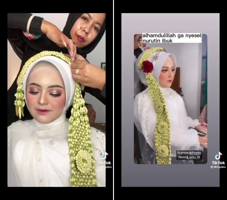 cerita pengantin tak boleh pakai siger © TikTok cerita pengantin tak boleh pakai siger © TikTok