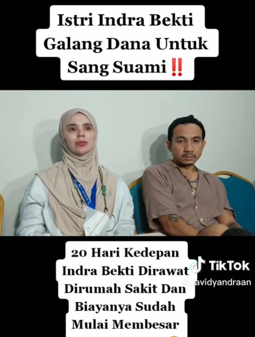 istri indra bekti galang dana untuk sang suami © berbagai sumber  istri indra bekti galang dana untuk sang suami © berbagai sumber