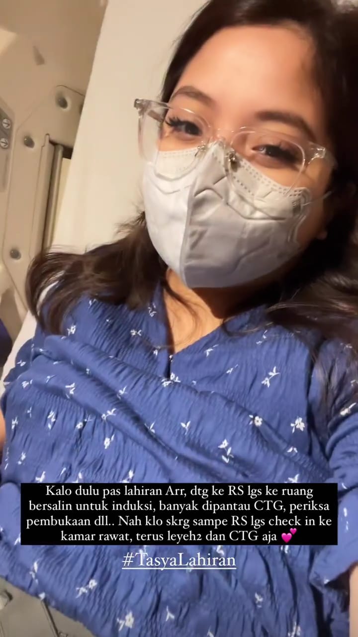 detik-detik tasya kamila jelang persalinan © instagram