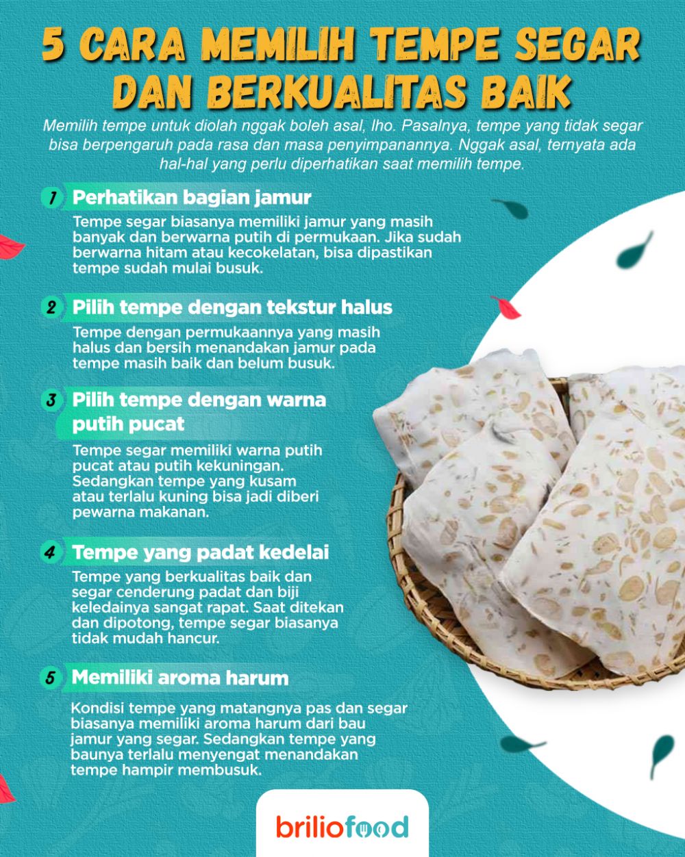Kerap diabaikan, ini 5 cara memilih tempe yang segar dan berkualitas baik
