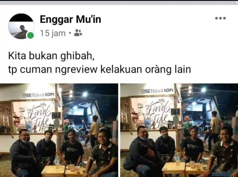 orang nggak niat bikin status FB nyeleneh © berbagai sumber