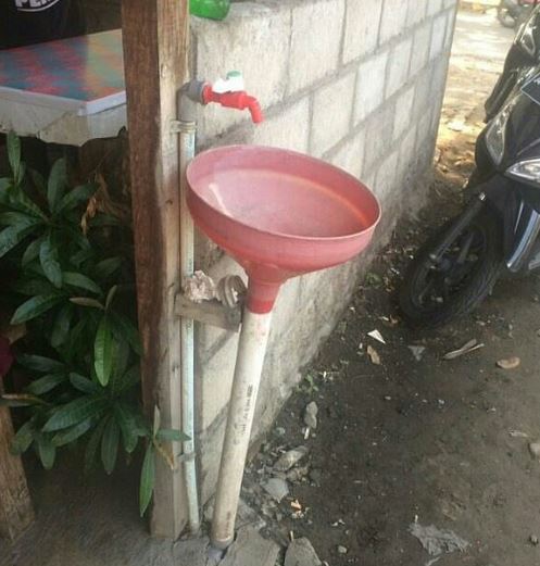 penampakan tempat cuci tangan tak biasa © 2022 Instagram penampakan tempat cuci tangan tak biasa © 2022 Instagram