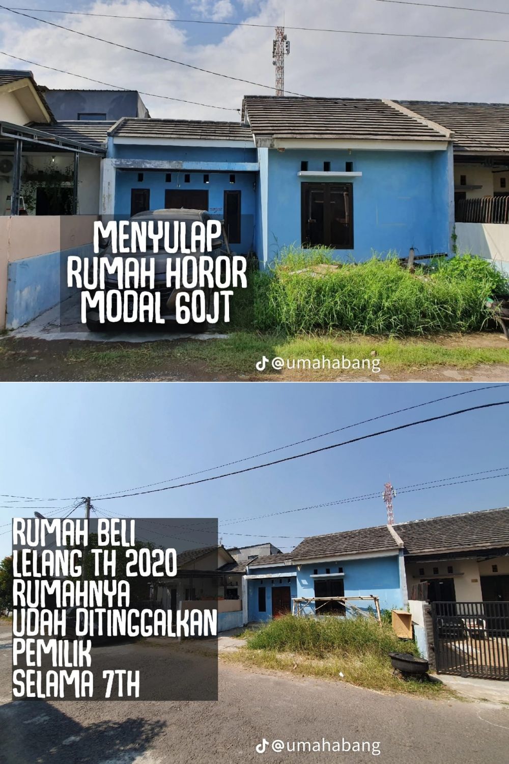 makeover rumah terbengkalai © TikTok