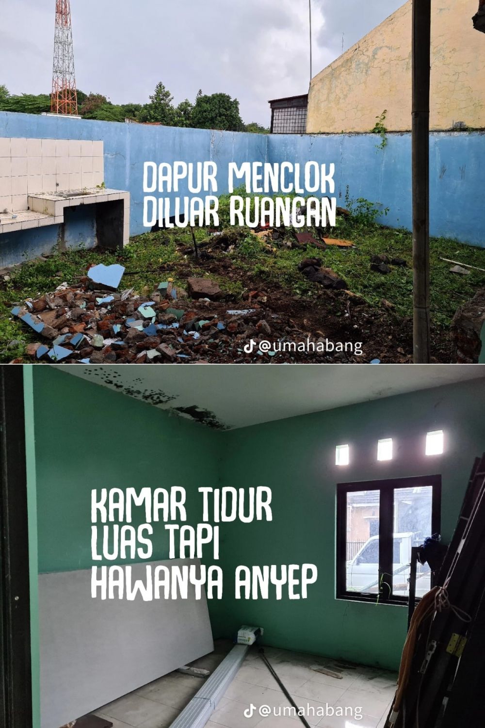 makeover rumah terbengkalai © TikTok