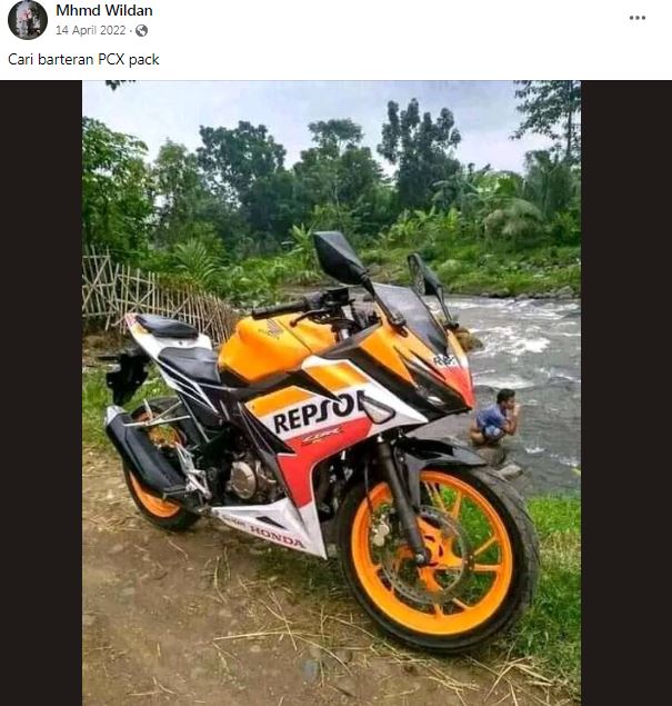 status jual motor © Facebook