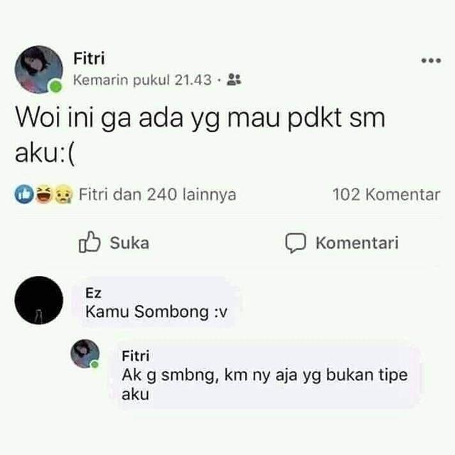 komentar warganet bikin skakmat © Berbagai Sumber