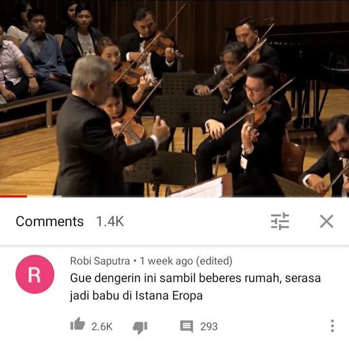 Komentar lucu di youtube Twitter