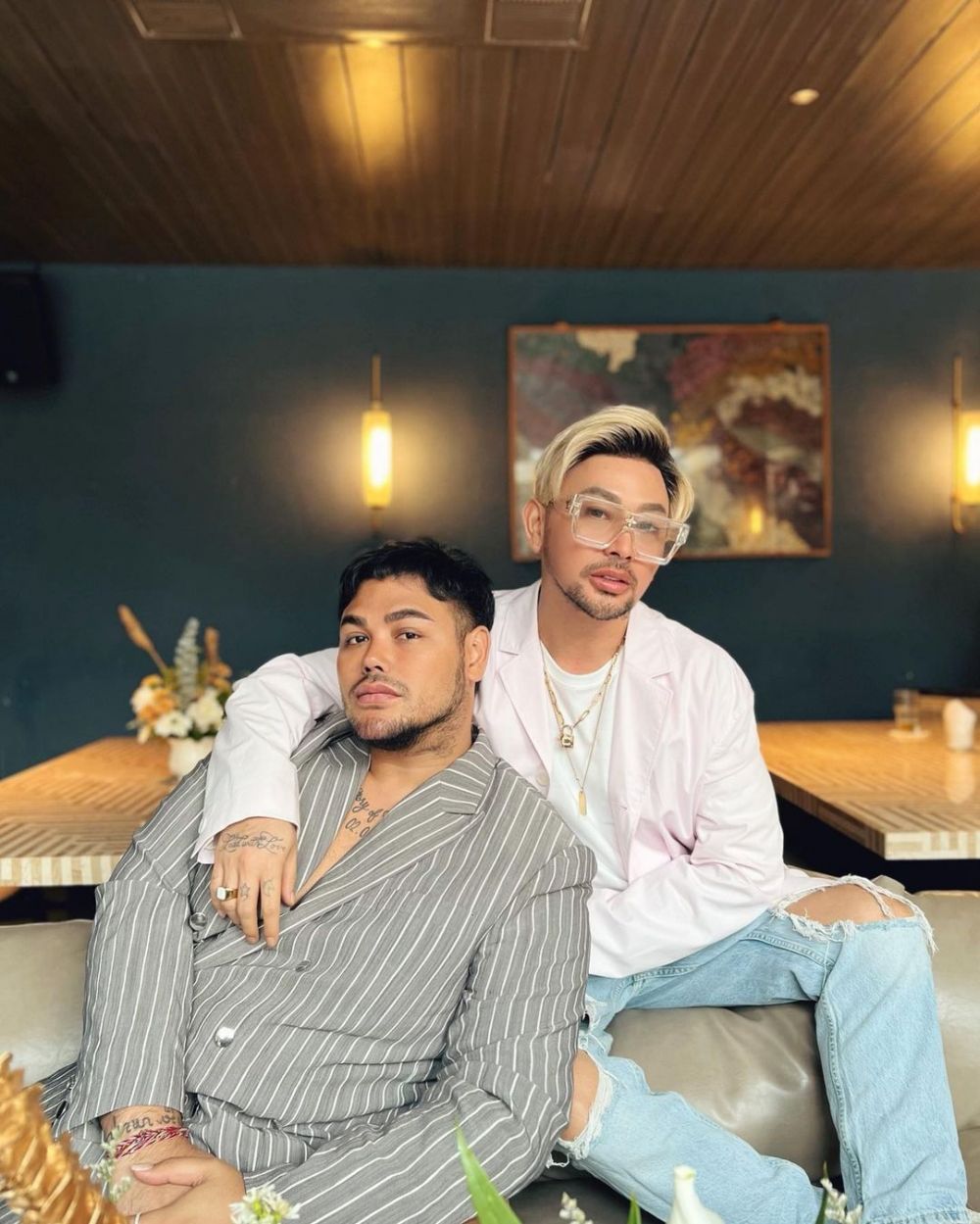 potret kemiripan Caren Delano dan Ivan Gunawan © 2022 Instagram 