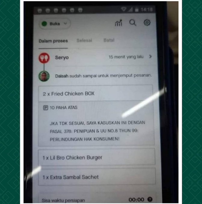 15 Potret catatan dari customer saat pesan makanan online ini nyeleneh pol