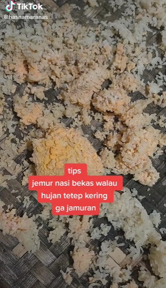 Trik menjemur nasi tanpa sinar matahari, tidak berjamur dan tetap kering saat hujan