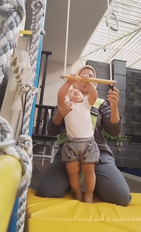 Momen rayyanza ngegym © 2023 brilio.net