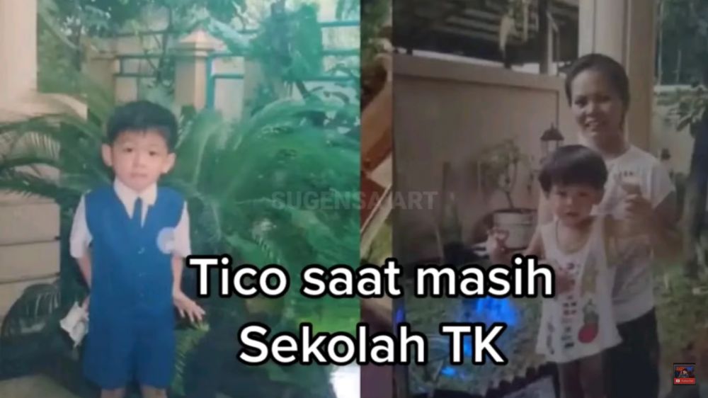 potret kenangan Tiko dan orangtua © berbagai sumber