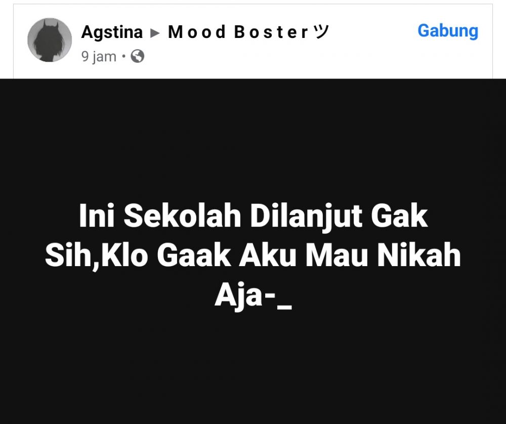 status facebook cowok soal jodoh © berbagai sumber