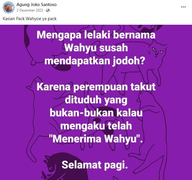 status facebook cowok soal jodoh © berbagai sumber