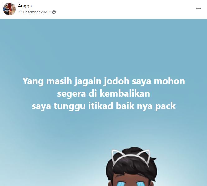 status facebook cowok soal jodoh © berbagai sumber