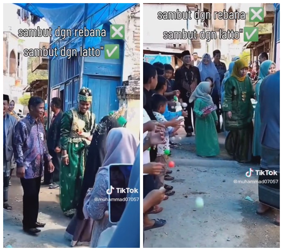 pengantin iringan latto-latto © TikTok/@muhammad07057