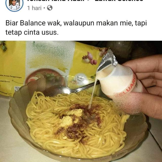 susu campur makanan lain © berbagai sumber