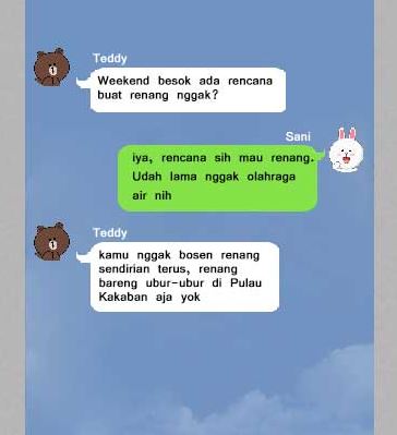 Chat modus ngajak jalan gebetan Berbagai sumber