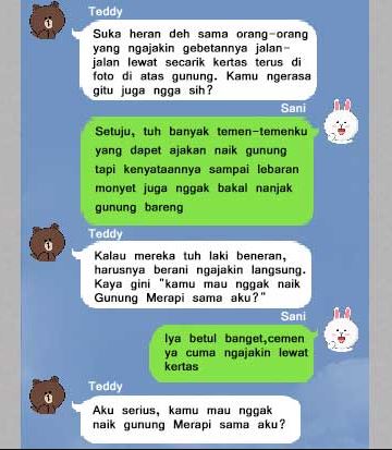Chat modus ngajak jalan gebetan Berbagai sumber