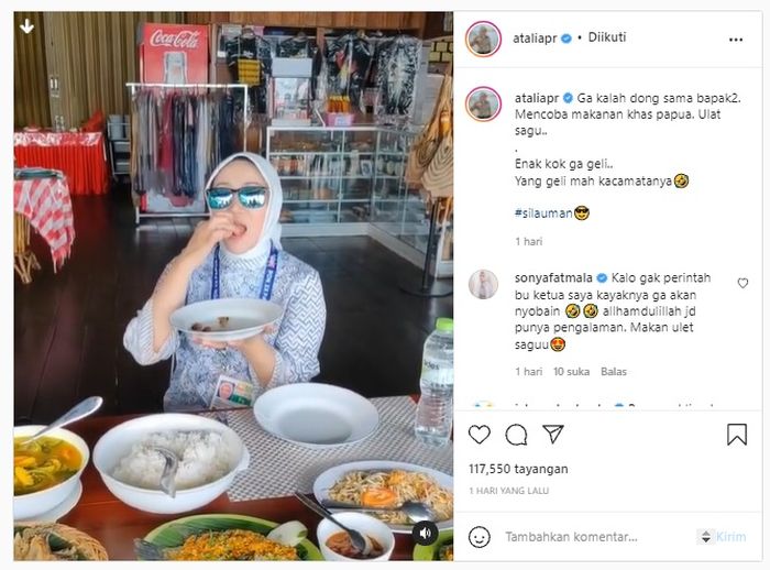 Istri pejabat jajan kaki lima © 2023 brilio.net