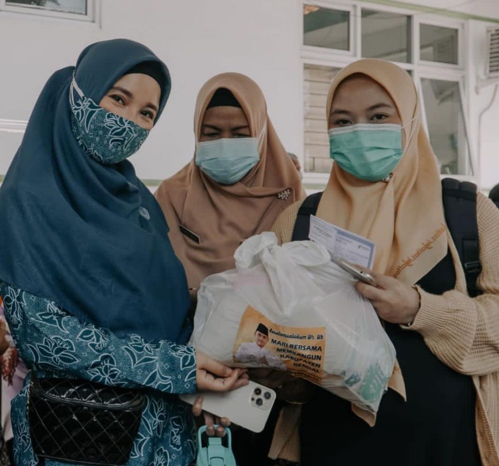 Chacha Frederica saat blusukan © Instagram