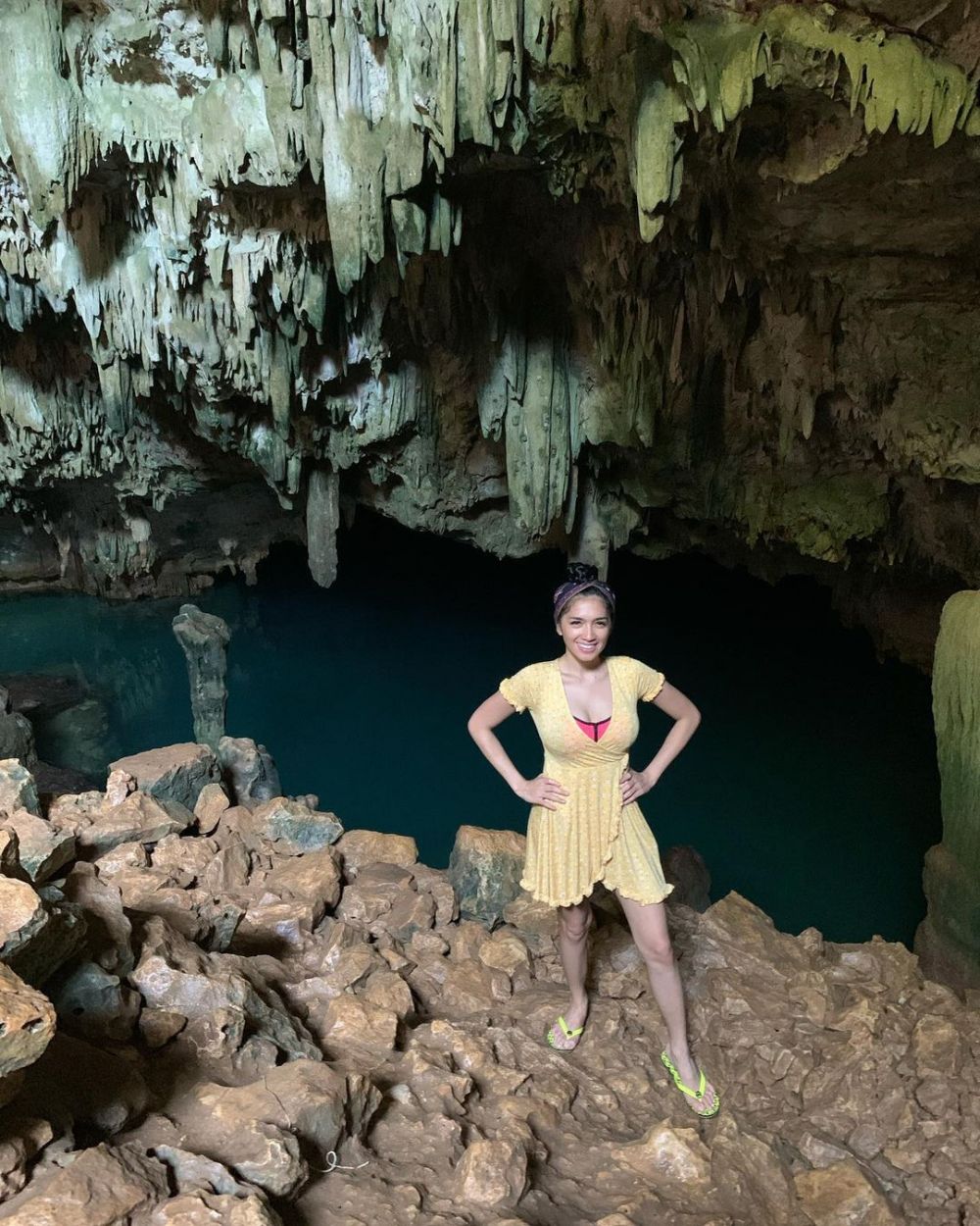 Angel Karamoy lagi plesiran  © 2023 brilio.net