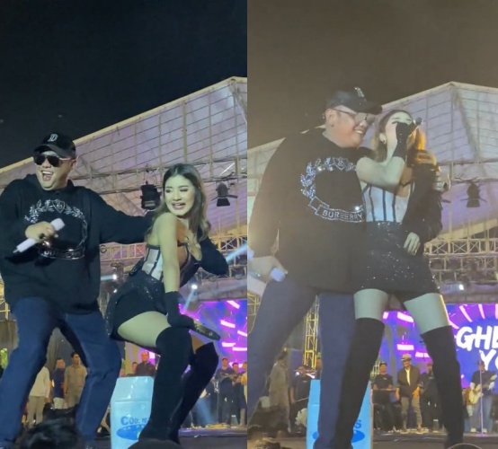 Ghea joget bareng Wali Kota Tegal © berbagai sumber