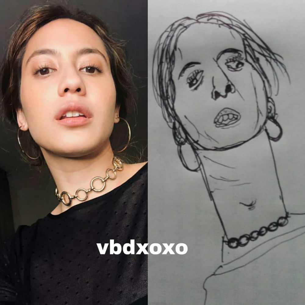 Penampakan lukisan aktor film ini jauh banget dari aslinya Instagram Penampakan lukisan aktor film ini jauh banget dari aslinya Instagram