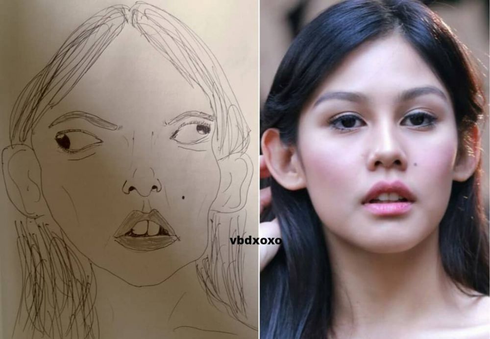 Penampakan lukisan aktor film ini jauh banget dari aslinya Instagram Penampakan lukisan aktor film ini jauh banget dari aslinya Instagram