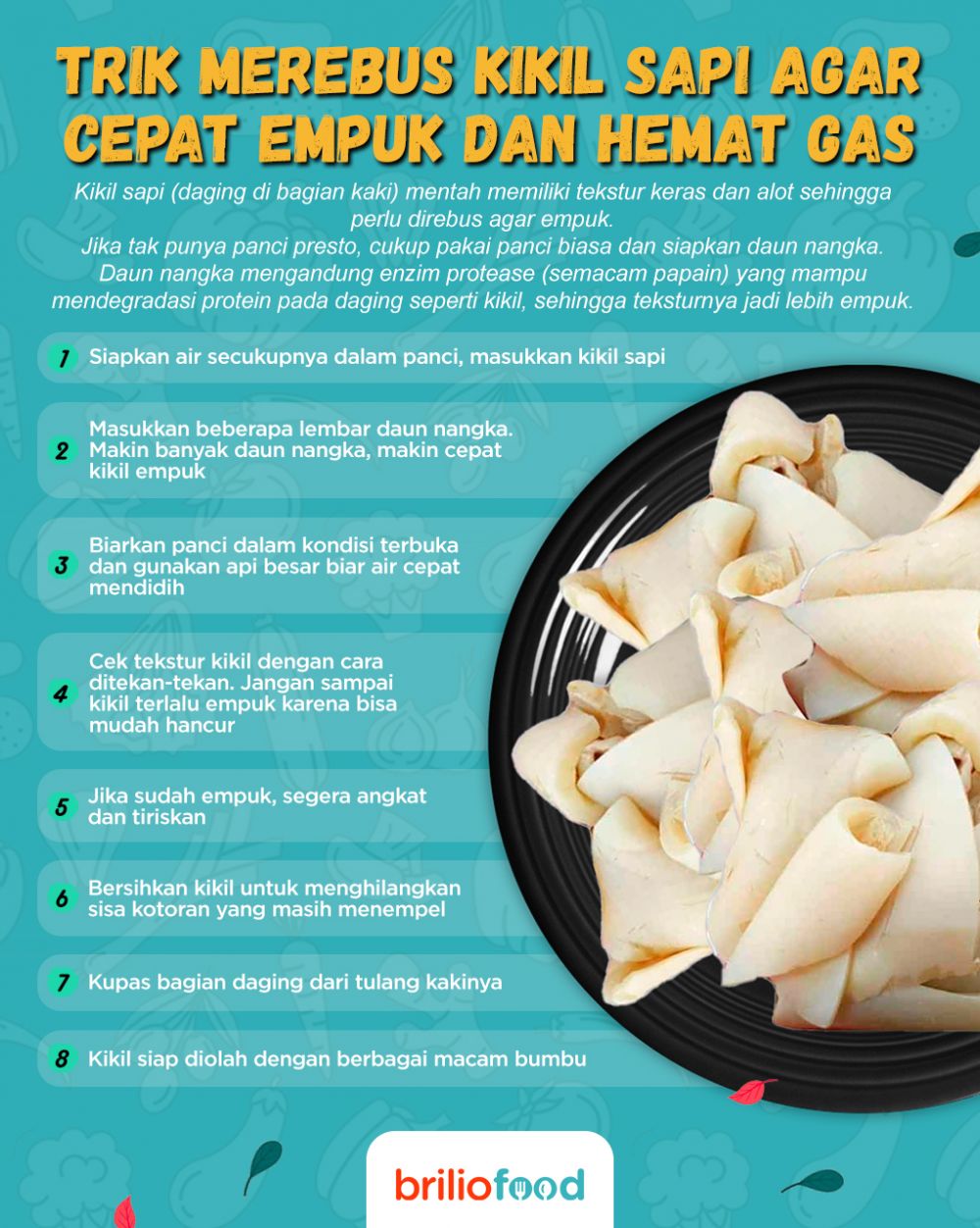 Tanpa presto, ini trik merebus kikil sapi agar cepat empuk dan hemat gas