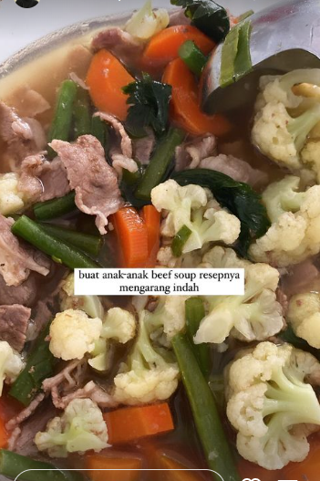 10 Masakan berkuah ala Dhatu Rembulan istri Tria The Changcuters, sederhana dan gampang ditiru