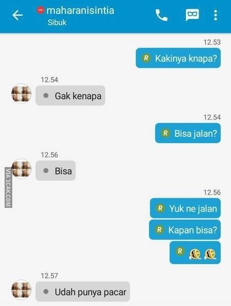 chat malah salah sasaran ngeselin nyeleneh © berbagai sumber
