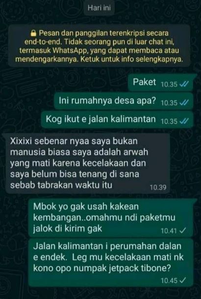 Chat kocak kurir antar barang ke pelanggan Berbagai sumber Chat kocak kurir antar barang ke pelanggan Berbagai sumber