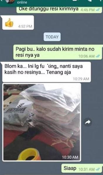 Chat kocak kurir antar barang ke pelanggan Berbagai sumber Chat kocak kurir antar barang ke pelanggan Berbagai sumber