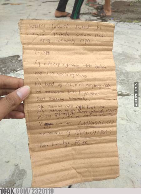 surat cinta isinya malah nggak romantis © berbagai sumber surat cinta isinya malah nggak romantis © berbagai sumber