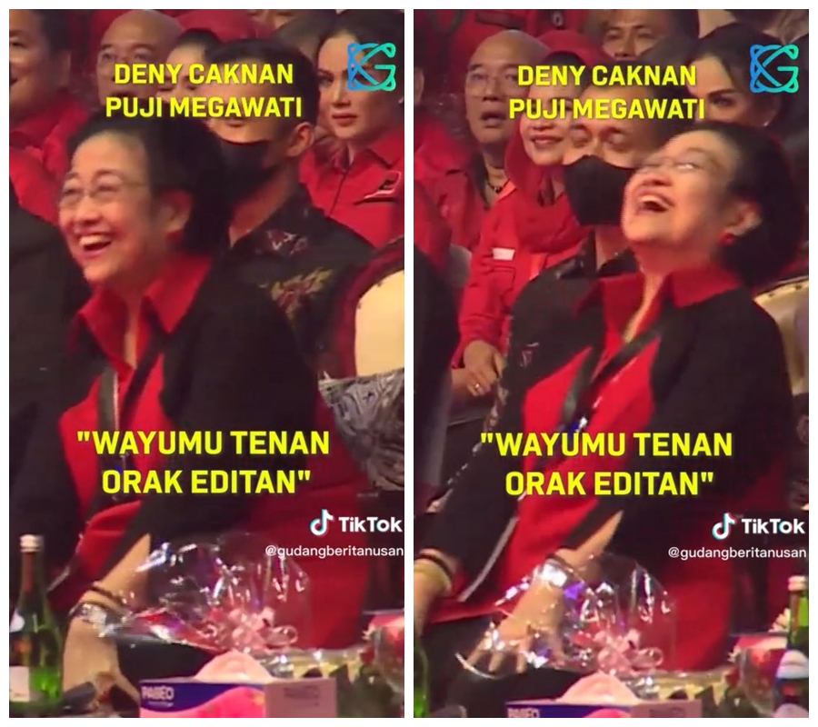 Denny Caknan rayu Megawati cantiknya bukan editan, begini ekspresi girangnya sang mantan Presiden