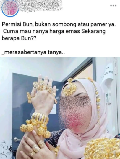 orang pamer perhiasan © 2023 brilio.net