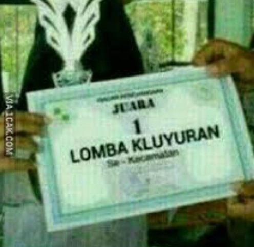 potret tulisan kocak di hadiah juara 1 © berbagai sumber potret tulisan kocak di hadiah juara 1 © berbagai sumber