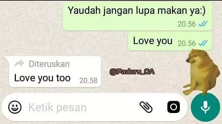 Chat WA percakapan dengan pacar ini endingnya bikin kesal Berbagai sumber