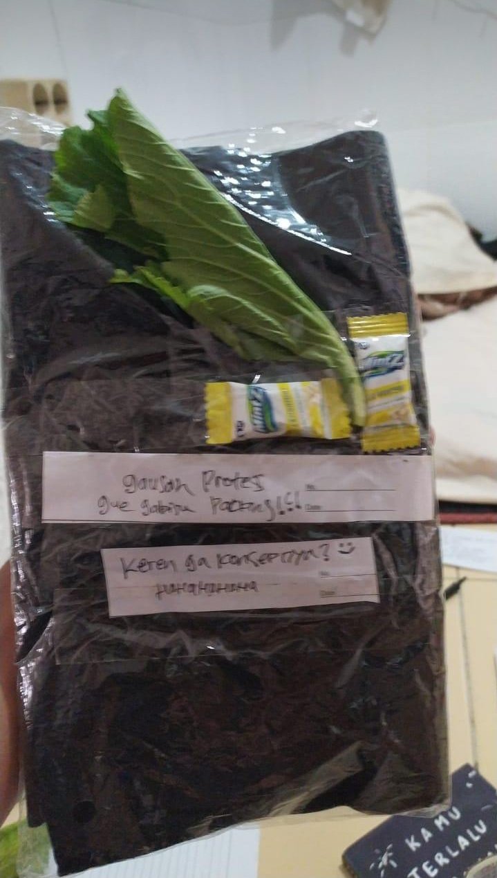 Potret nyeleneh bungkus paket © 2023 brilio.net