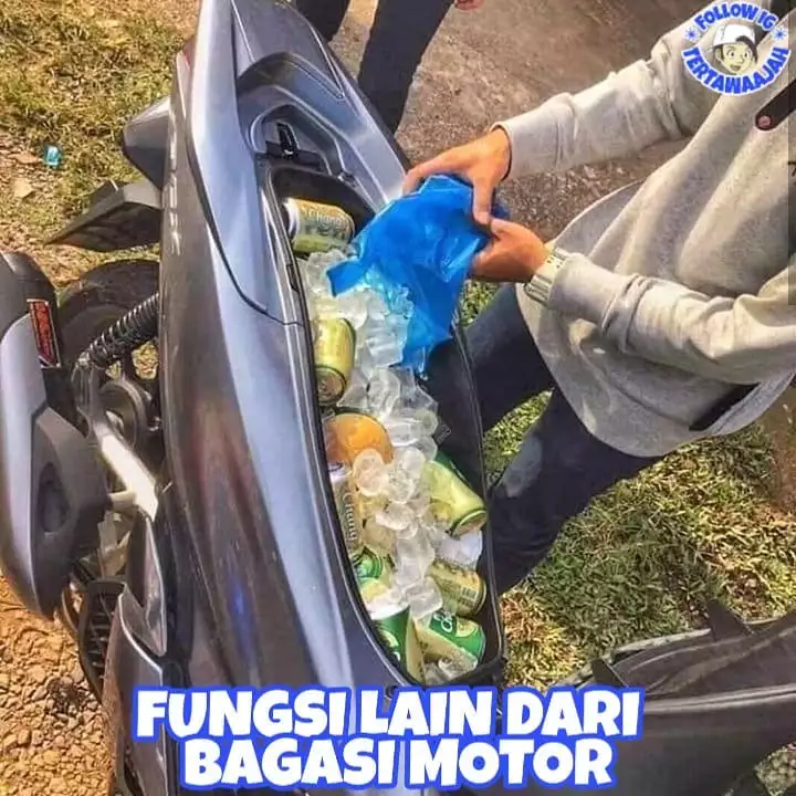 alih fungsi motor jadi wadah makan © berbagai sumber