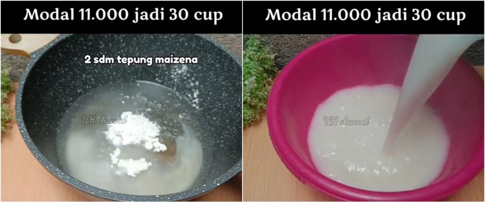 Cara bikin es krim modal Rp 11 ribu jadi 30 cup, bisa dijual Rp 1.000-an